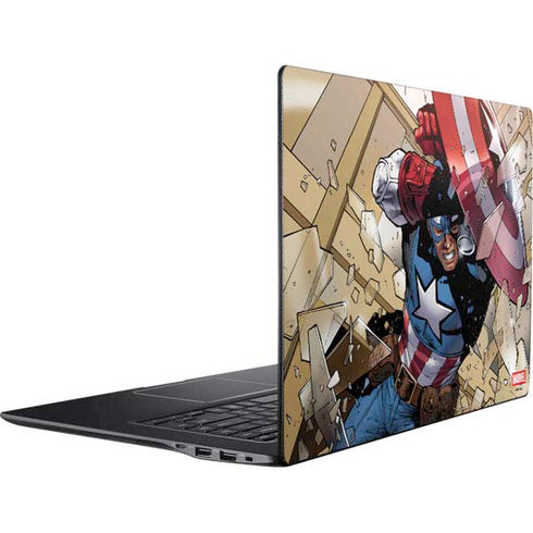 Marvel Captain America Epic Shield Break Ativ Book 9 (15.6in 2014) Skin